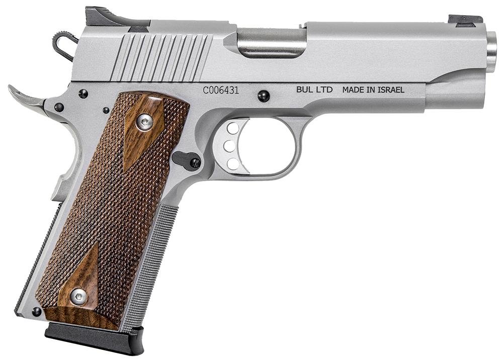 Buy Magnum Research Desert Eagle 1911 C Pistol DE1911CSS, 45 ACP, 4.3", Wood Grips, Stainless Finish, 8 Rds Online • MRA