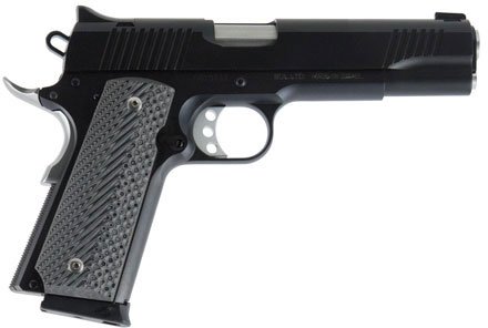 Buy Magnum Research Desert Eagle 1911 Pistol DE1911G, 45 Automatic Colt Pistol (ACP), 5.055 in, Wood Grip, Black Oxide Finish, 8 Rd Online • MRA