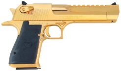 Buy Magnum Research Desert Eagle Mark XIX Pistol DE44GO, 44 Remington Mag, 6", Black Grips, 24K Gold Finish, 8 Rds Online • MRA