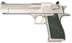 Buy Magnum Research Desert Eagle Mark XIX Pistol DE44SN, 44 Rem Mag, 6 in BBL, Black Rubber Grip, Satin Nickel Finish, 8 Rd Online • MRA
