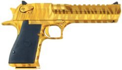 Buy Magnum Research Desert Eagle Mark XIX Pistol DE44TG-TS, 44 Remington Magnum, 6", Titanium Gold Tiger Stripe Finish, 7 Rd Online • MRA