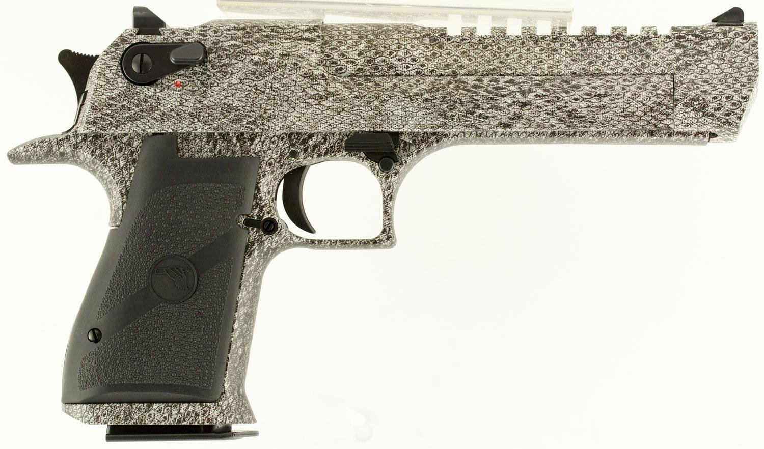 Buy Magnum Research Desert Eagle Mark XIX Pistol DE50DS, 50 Action Express, 6", Black Synthetic Grips, Gray Snakeskin Finish, 7 Rds Online • MRA