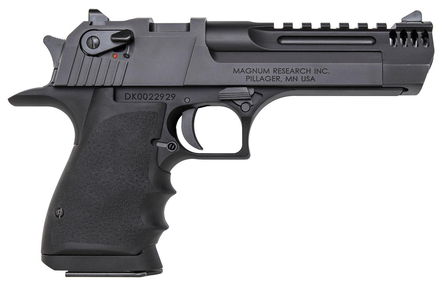 Buy Magnum Research Desert Eagle Pistol DE445IMB, 44 Remington Mag, 5", Black Grips, Black Finish, 8 Rds Online • MRA
