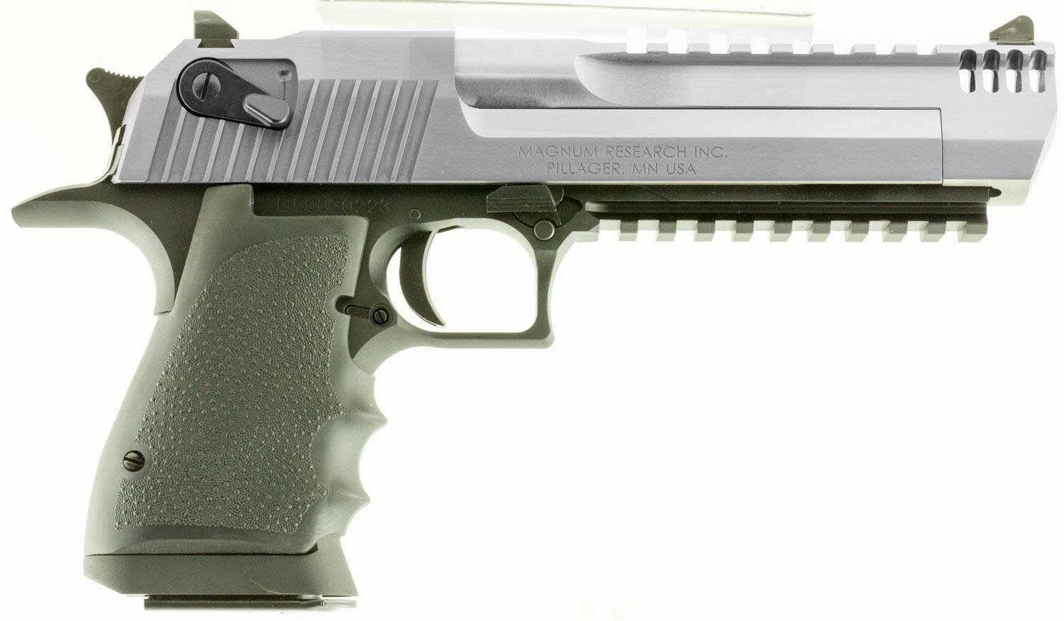 Buy Magnum Research Desert Eagle Pistol DE44ASIMB, 44 Remington Mag, 6", Black Polymer Grips, Black Finish, 8 Rds Online • MRA