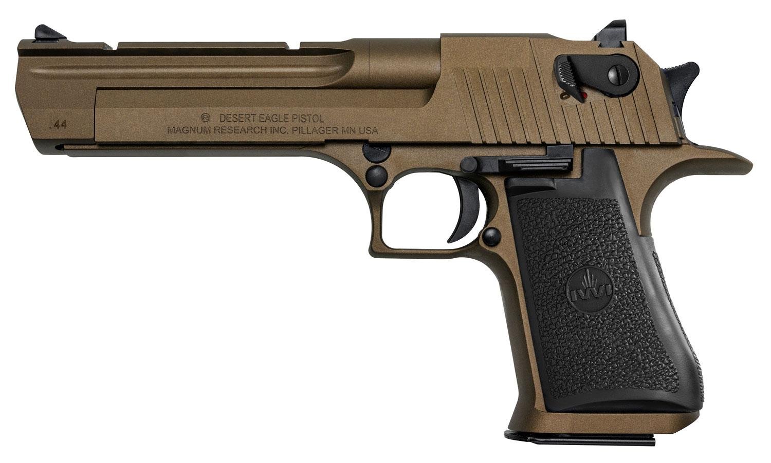 Buy Magnum Research Desert Eagle Pistol DE44CABB, 44 Remington Mag, 6", Black Synthetic Grips, Burnt Bronze Cerakote Finish, 8 Rds Online • MRA