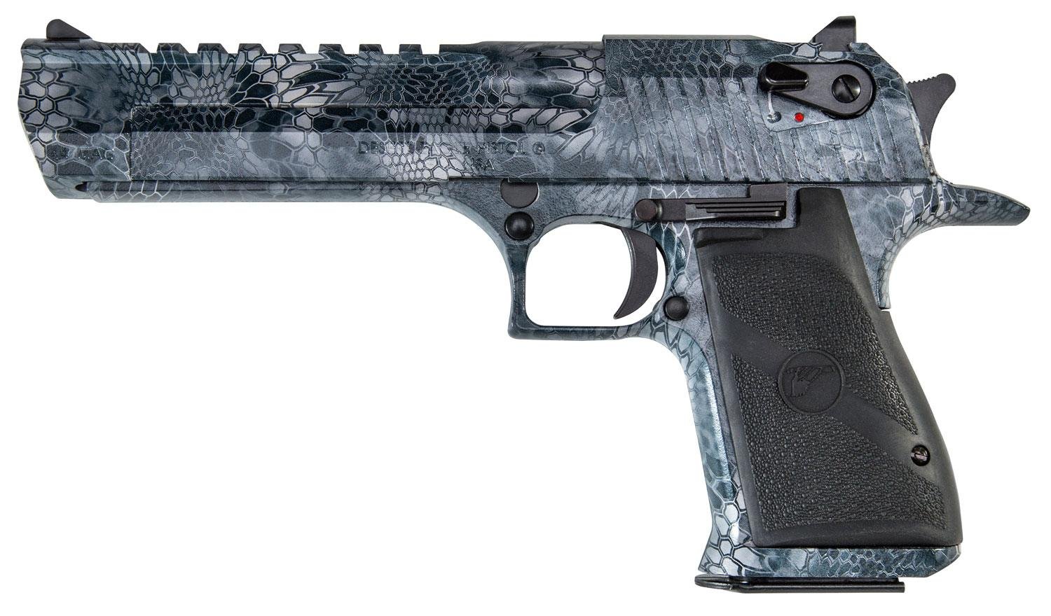 Buy Magnum Research Desert Eagle Pistol DE44KT, 44 Remington Mag, 6", Black Grips, Kryptek Typhon Finish, 8 Rds Online • MRA