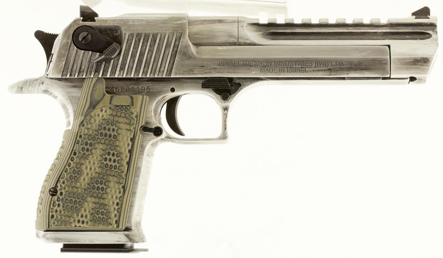 Buy Magnum Research Desert Eagle Pistol DE44WMD, 44 Remington Mag, 6", Polymer Grips, White Cerakote Finish, 8 Rds Online • MRA
