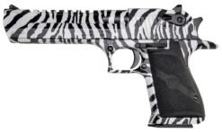 Buy Magnum Research Desert Eagle Pistol DE44ZS, 44 Remington Mag, 6", Black Grips, Zebra Finish, 8 Rds Online • MRA